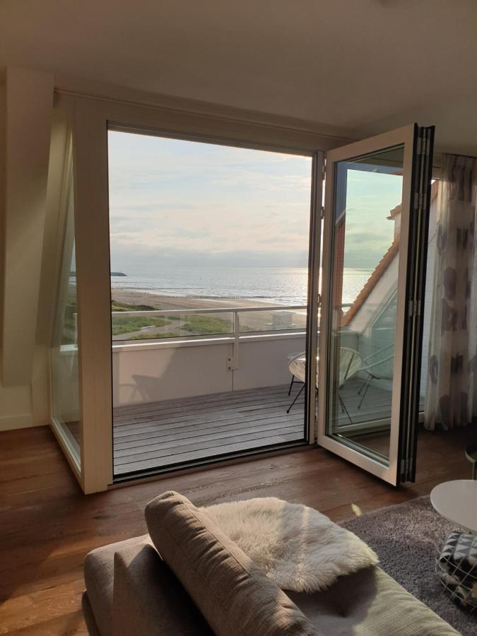 Penthouse Windkracht 10 Aan Het Strand Van Cadzand Eksteriør bilde