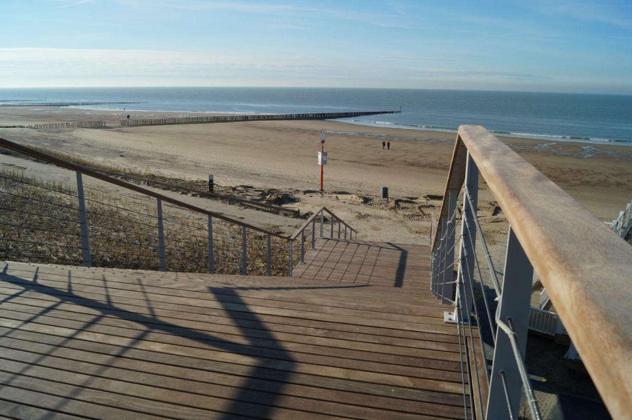 Penthouse Windkracht 10 Aan Het Strand Van Cadzand Eksteriør bilde